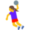 Woman Playing Handball emoji on Google